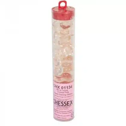 Crystal Pink Glass Gaming Stones