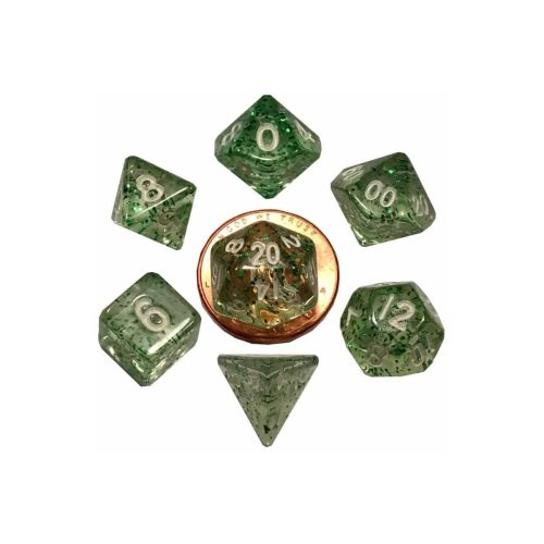 Ethereal Green - Mini Dice set - 7 stuks