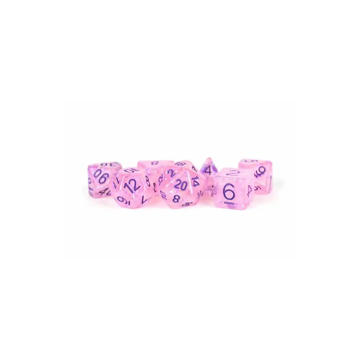 Flash Pink - Dice set - 7 stuks