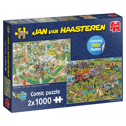 Food Festival 2 in 1 - Jan van Haasteren (2x 1000)