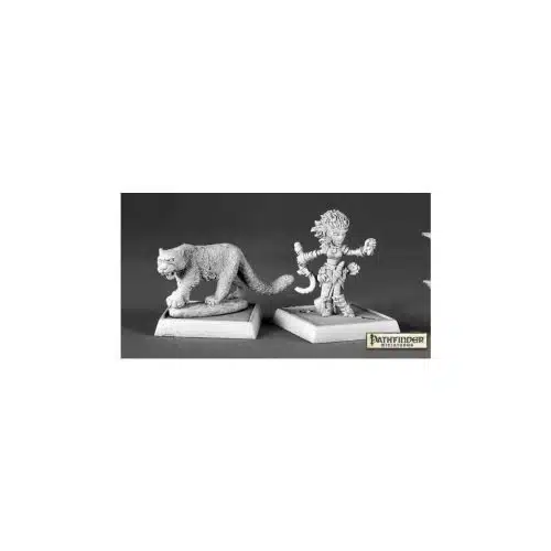 Lini, Iconic Druid & Droogami - Unpainted Metal Miniatures