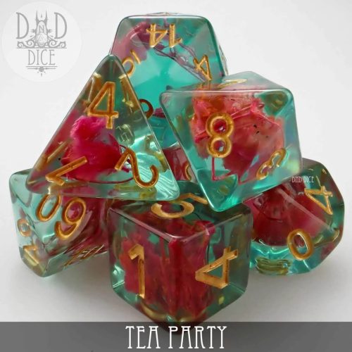 Tea Party - Dice set - 7 stuks