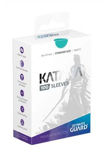 Turquoise Katana Sleeves - Standard Size - 100 stuks