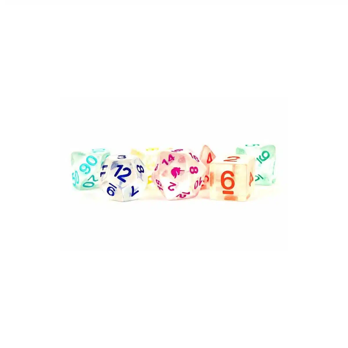 Unicorn: Rainbow Ice - Dice set - 7 stuks