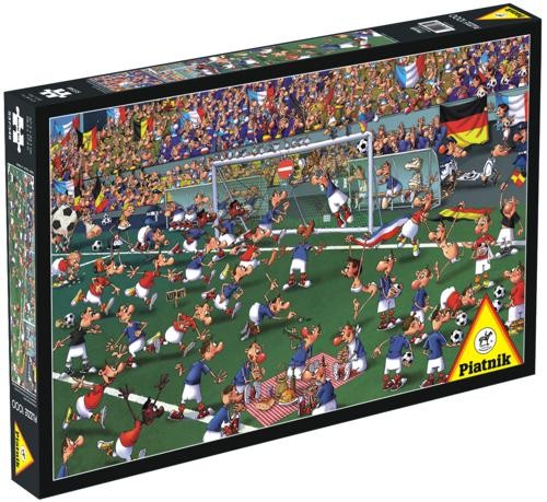 Voetbal - 1000 stukken Comic Puzzel