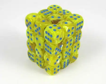 Vortex Yellow/Blue D6 12mm (36 stuks)