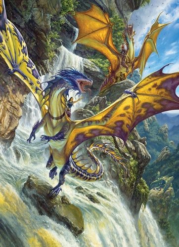 Waterfall Dragons (1000)