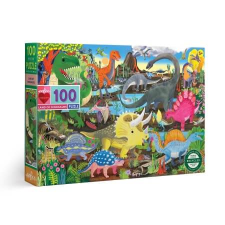 Land of Dinosaurs - 100 stukken kinder puzzel