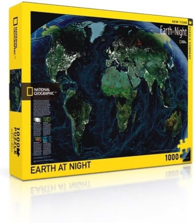 Earth at Night - 1000 stukken Puzzel