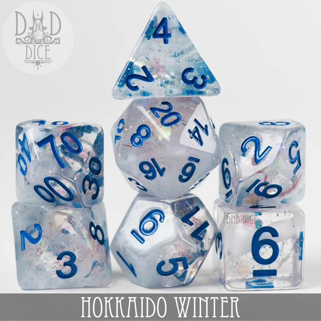 Hokkaido Winter - Dice set - 7 stuks