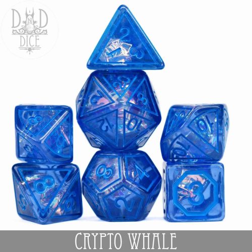 Crypto Whale - Dice set - 7 stuks