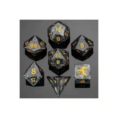 Labradorite - Gemstone Dice - 7 stuks