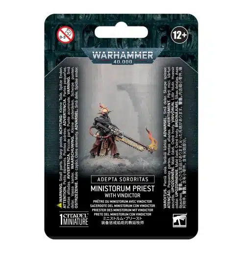 PRE-ORDER Ministorum Priest with Vindictor - Adepta Sororitas