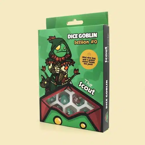 The Scout - Session #0 Dice Set - 8 stuks + Mini Dice Bag