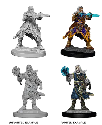 Male Human Wizardl - Pathfinder Unpainted Miniatures