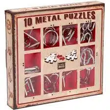 10 Metal Puzzles - Rood