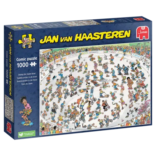 Skateboarden in der Bowl - 1000 stukken puzzel - Jan van haasteren