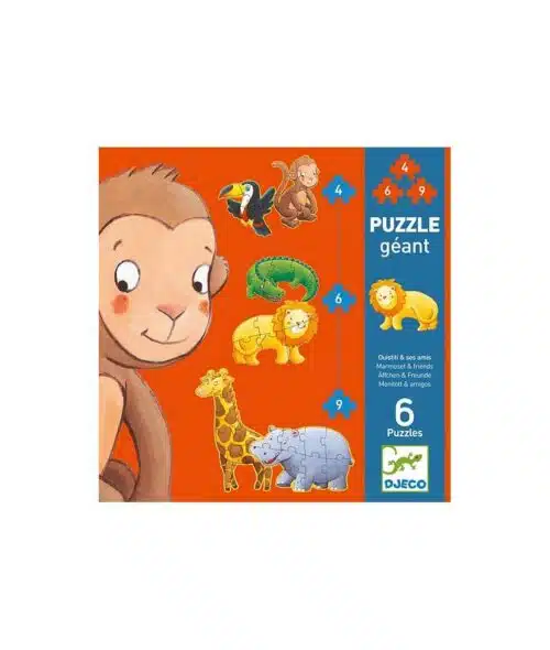 Marmoset en Vrienden - 6 kinderpuzzels