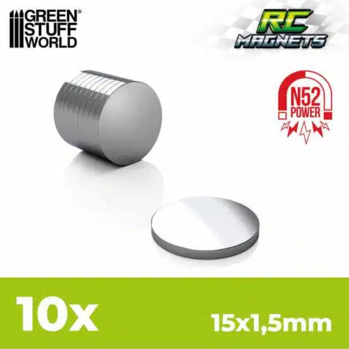 Neodymium Magneten 15x1,5mm - 10 stuks
