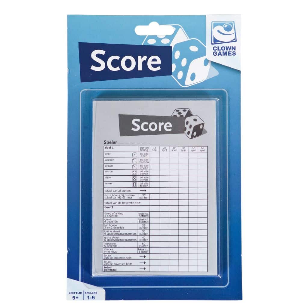 Yahtzee scoreblok