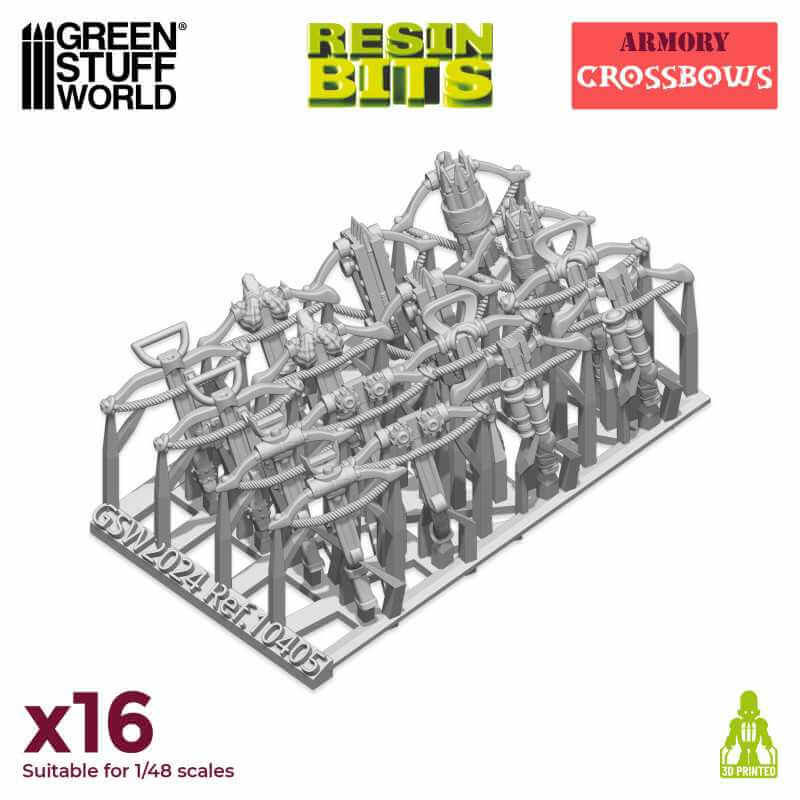 16 Dwarf Crossbows - Unpainted Miniatures