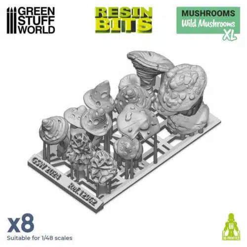 8 XL Wild Mushrooms - Unpainted Miniatures