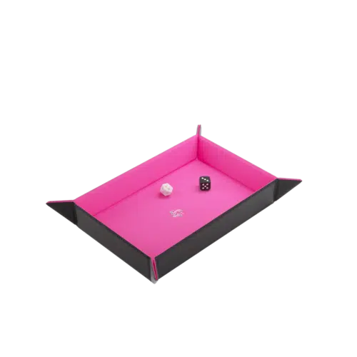 Black/Pink Rectangular - Magnetic Dice Tray