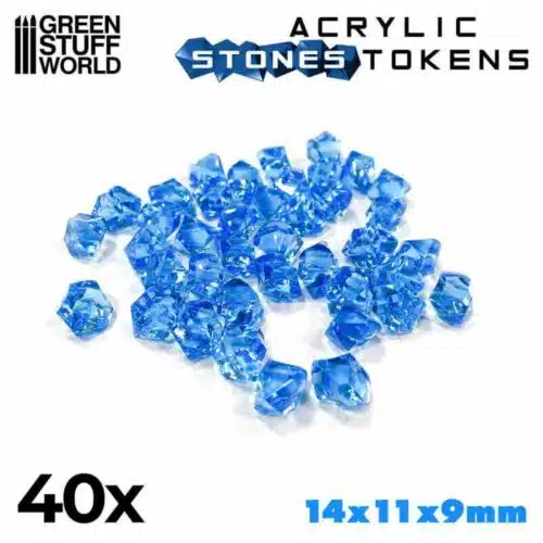 Light Blue - Acrylic Stone Tokens