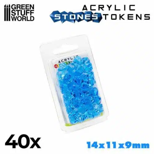 Light Blue - Acrylic Stone Tokens