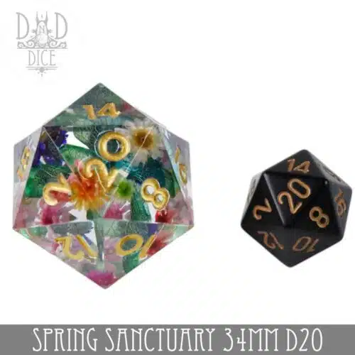 Spring Sanctuary- 34mm Oversized d20