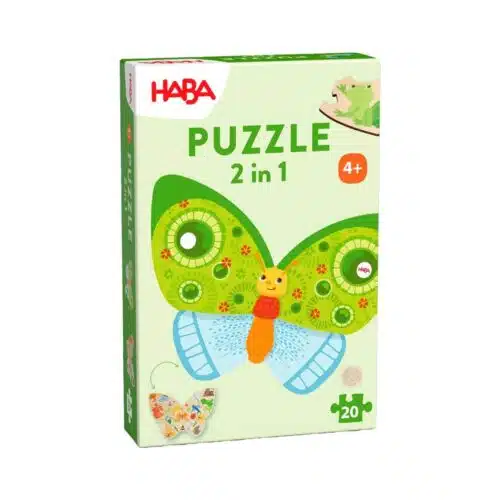 Vlinder - 2 in 1 Puzzel