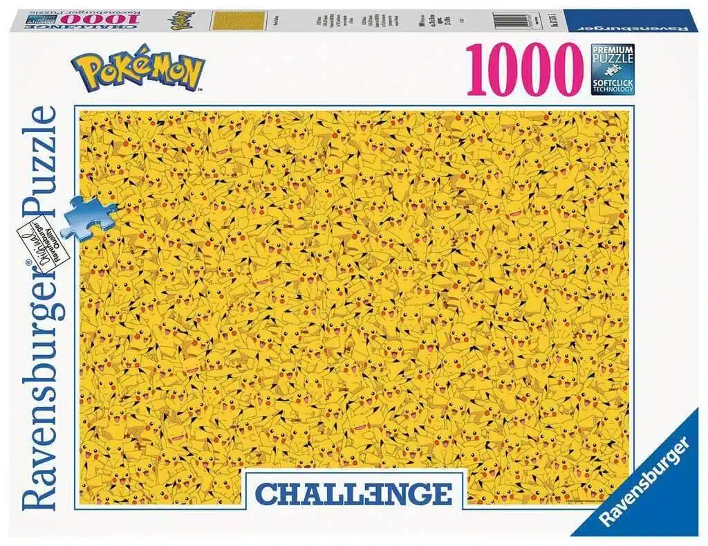 Pikachu Challenge - 1000 stukken Puzzel