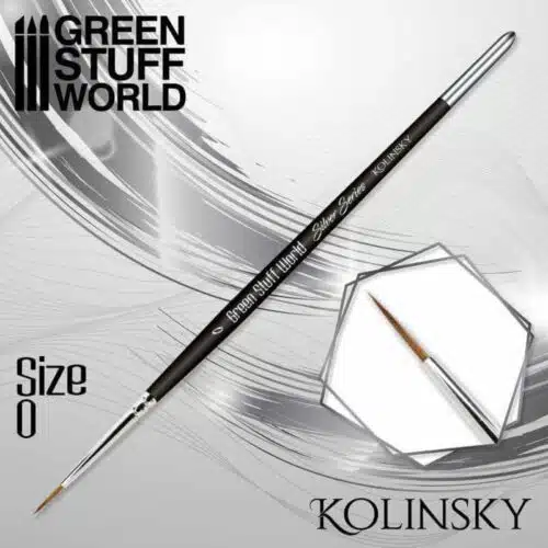 Size 0 - Kolinsky Brush - SILVER SERIES