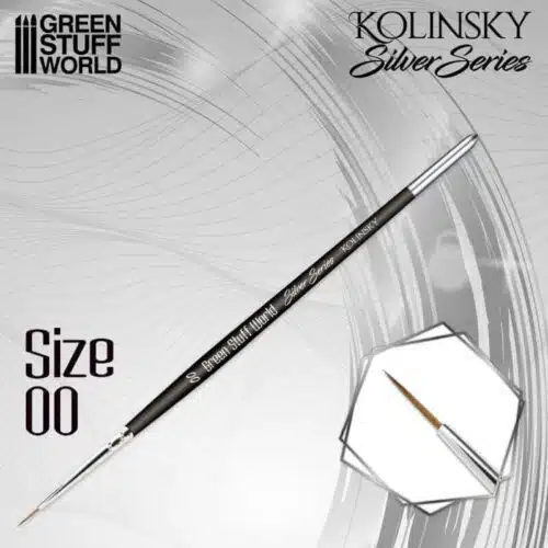 Size 00 - Kolinsky Brush - SILVER SERIES