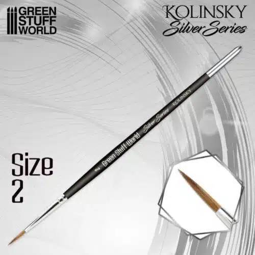 Size 2 - Kolinsky Brush - SILVER SERIES