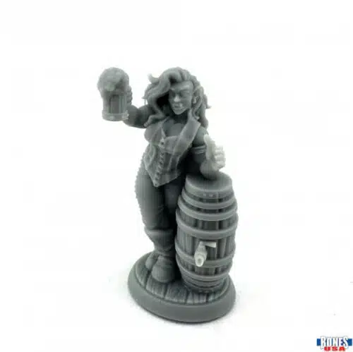 Anya, Half Orc Arm-Wrestler - Unpainted Miniature