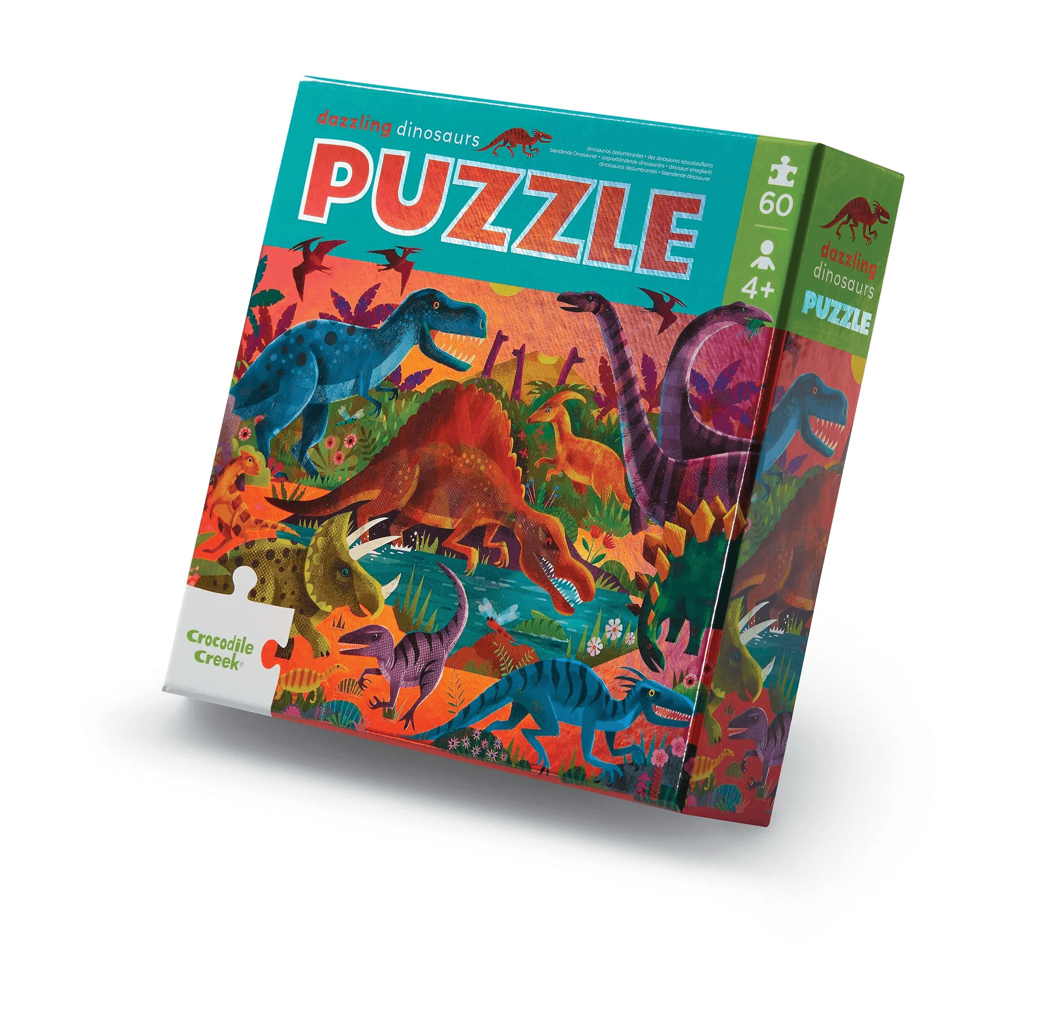 Dazzling Dinosaurs - Holographic Puzzle - 60 stukken