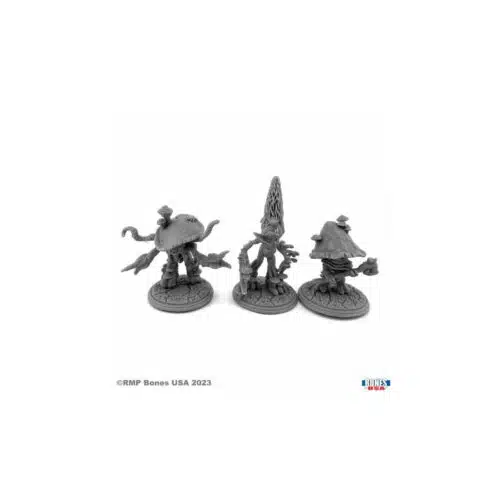 Mushroom Men (3) - Unpainted Miniature