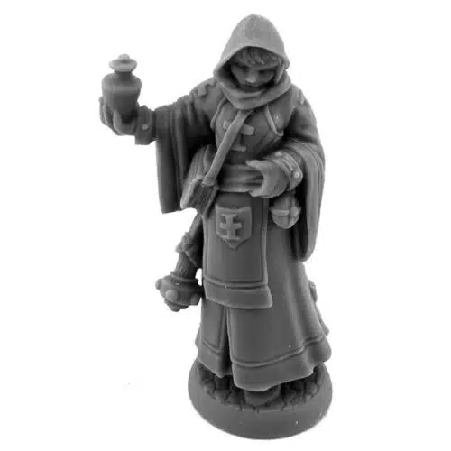 Olivia, Female Cleric - Unpainted Miniature