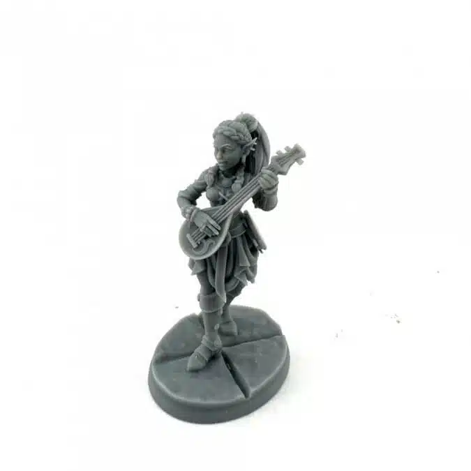 Ryelle Rainheather, Elf Bard - Unpainted Miniature