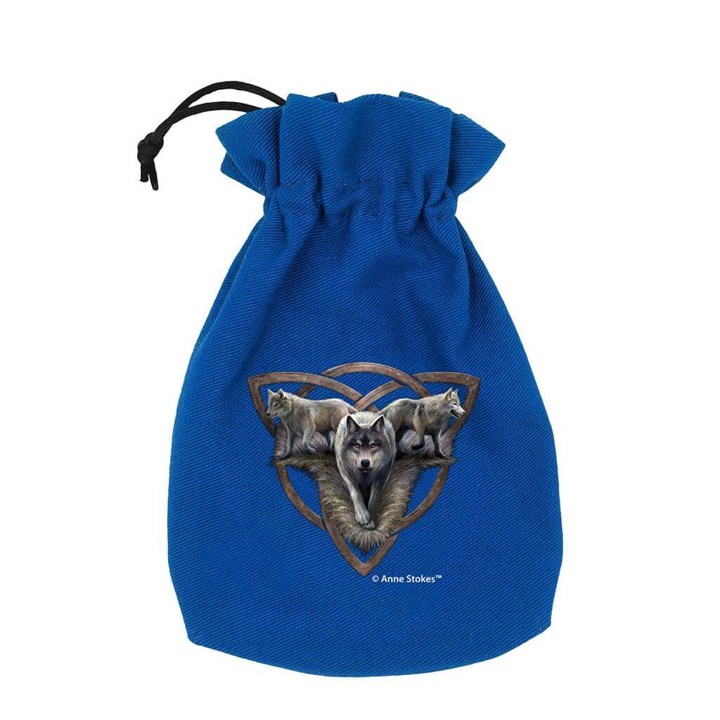Wolf Trio - Anne Stokes Dice Bag