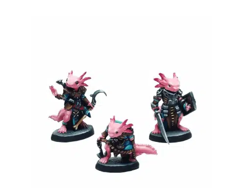 Axolotii Adventurers (3) - Unpainted Miniatures