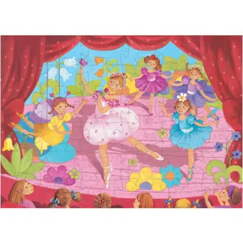 Ballerina met de Bloem - 36 stukken Silhouette Puzzel