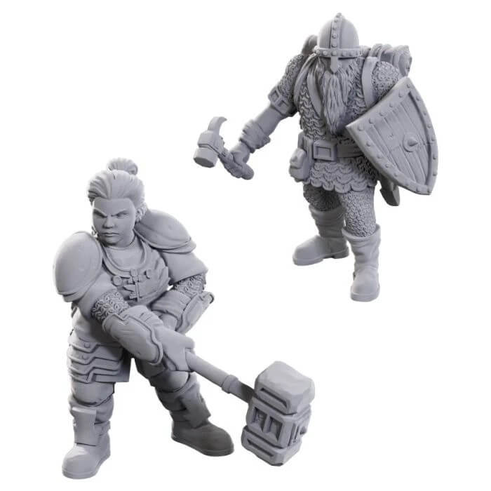 Dwarves - Unpainted D&D 50th Anniversary Miniatures