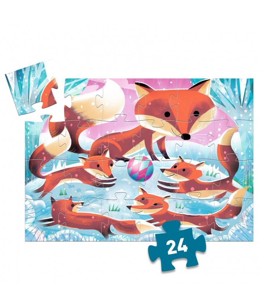 Ginger, kleine vos – 24 stukken Silhoutte Puzzel