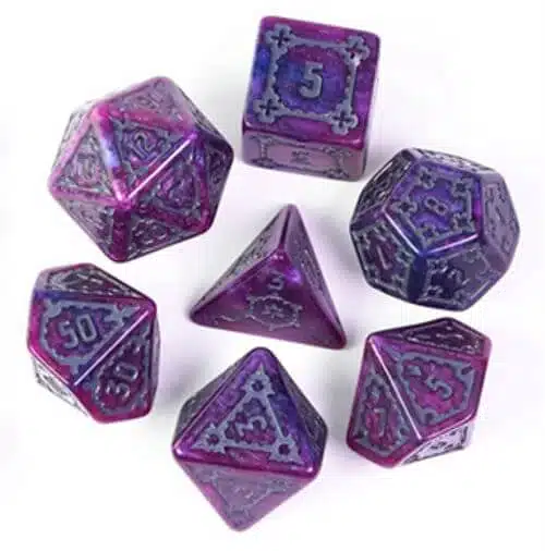 Kasteel Paars - Jumbo Dice set - 7 stuks