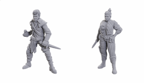Male & Female Cutpurses - Unpainted Miniatures