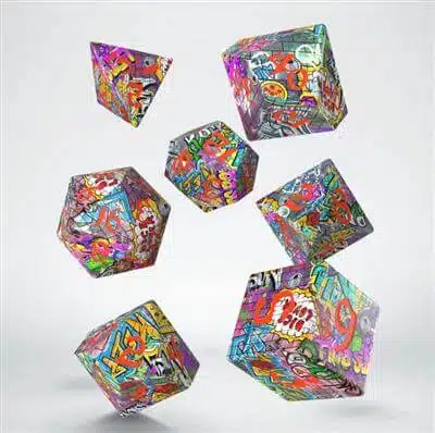 Graffiti - Full Art Dice Set - 7 stuks