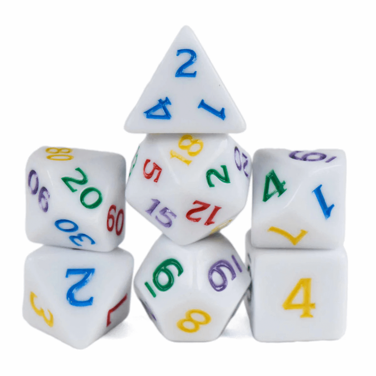Reading Rainbow - Dice set - 7 stuks