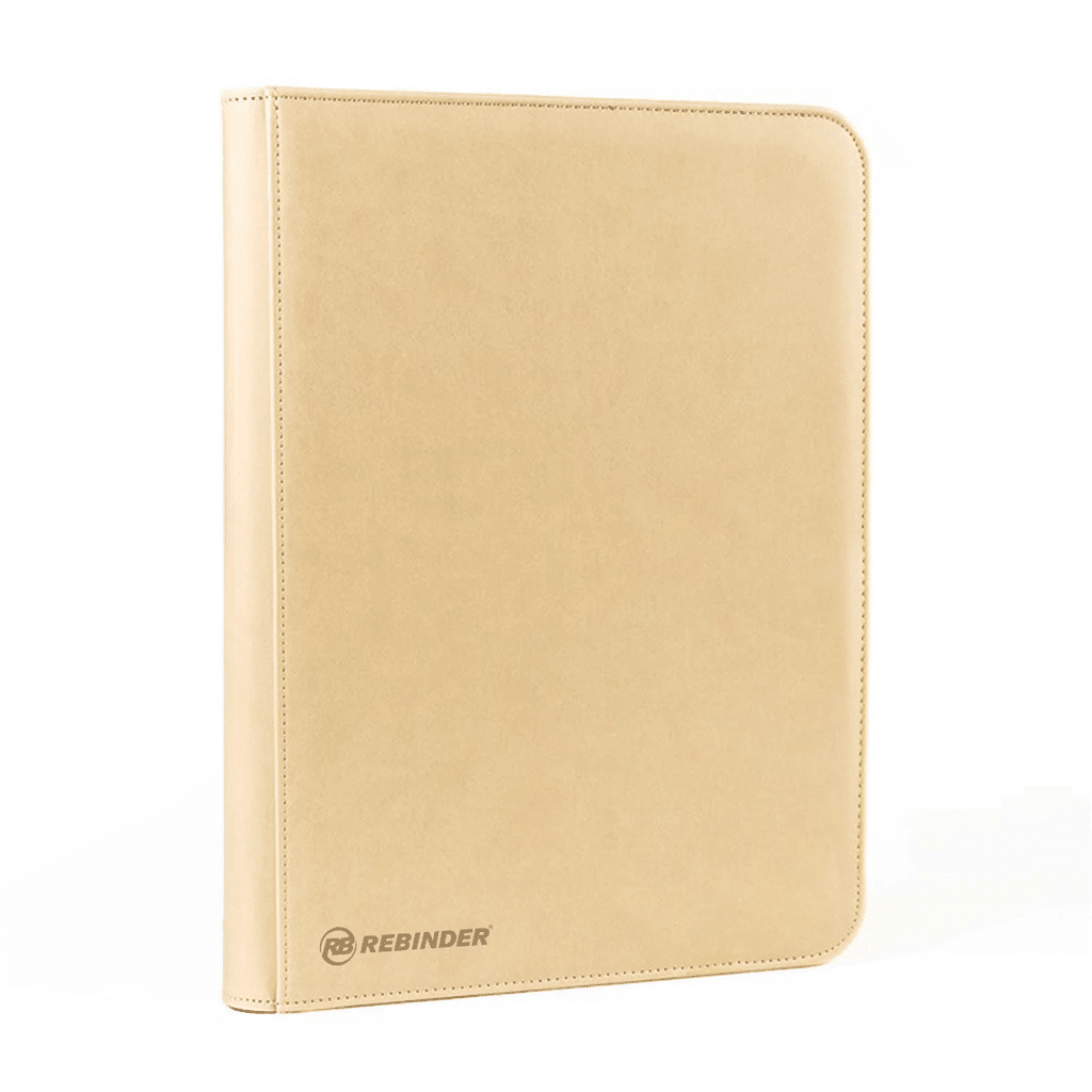 Sand - Zipped 9-Pocket Toploader Binder